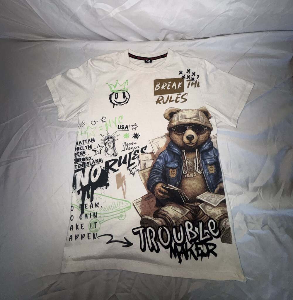 Rebellious Culture No Rules Trouble Maker Teddy Bear Size S